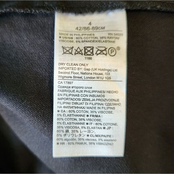 Banana Republic Bi Stretch Side Peplum Sheath Dress Size 4 NWT - Picture 8 of 8